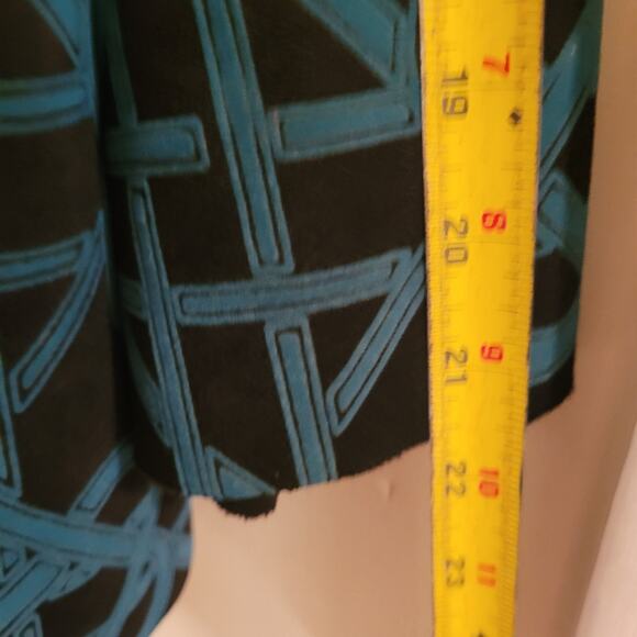 Lemongrass Womens Peacock Contrast Faux Suede Jacket Blazer Top Size XL - Picture 9 of 13